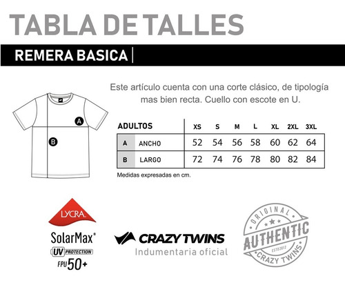 Imagen 2 de 2 de Remera Lycra Uv