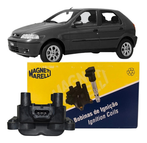 Bobina De Ignição Fiat Palio 1.0 16v Fire 2001 Marelli