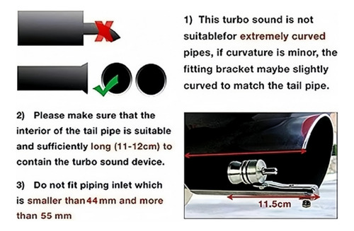 Silbato Turbo De Coche De 2 Piezas, Simulador De Sonido