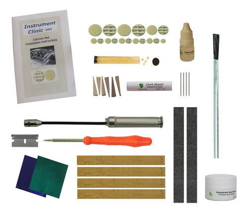 Instrumento Clinica Esiga Clarinete Pad Cork Kit Set Para