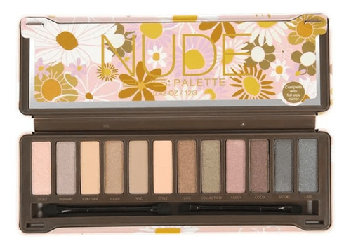 Paleta De Sombras Bys Nude Flor - G - G  Sombra Variado