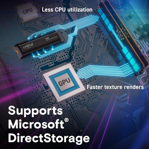 Ssd Interno Para Juegos Crucial T500 De 500 Gb Gen4 Nvme ...