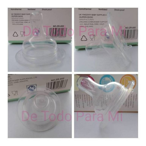 Imagen 3 de 3 de Pack 3 Tetinas Chupete Boca Ancha Para Mamaderas 0+ A Granel