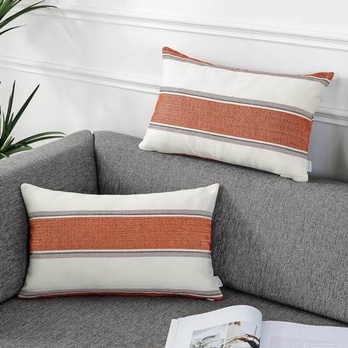Conjunto De 2 Fundas De Almohada De Lino Estilo Granja Para