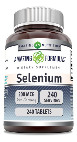 Selenio Selenium 200 Mcg 240 Tab Anticancerigeno Eg S1