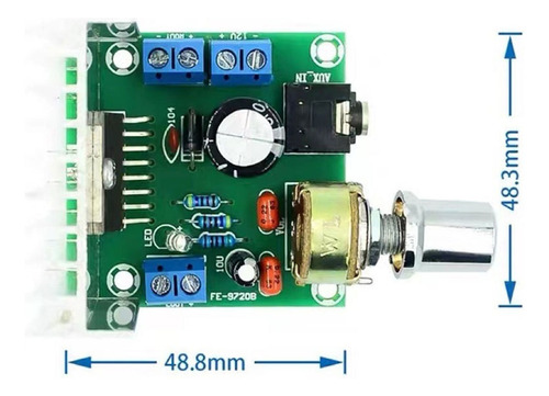 Amplificador Doble Canal Tda7297 12v Fe-9720b