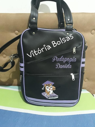 Bolsa Femina Personalizada Cor A Escolher Curso + Nome 