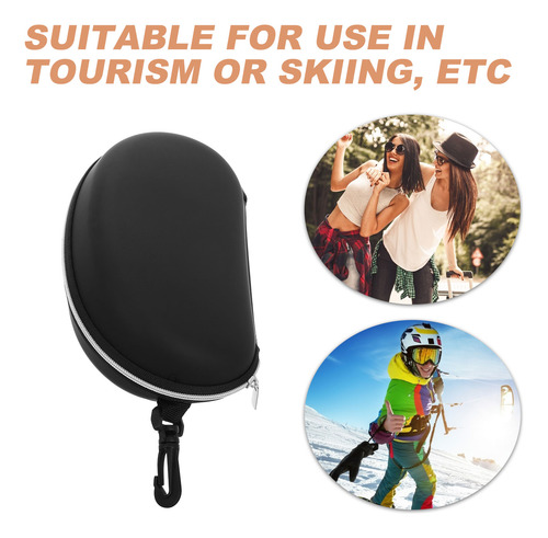 Funda Rígida Con Cremallera Para Gafas De Sol, Portátil, Caj