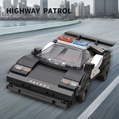 . Bloque De Construcción De Coches De Policía City Patrol,
