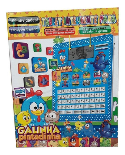 Tablet Infantil Galinha Pintadinha Multifunções Educativo