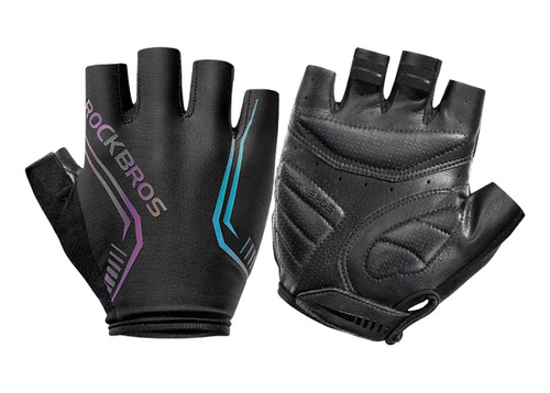 Guantes De Ciclismo Rockbros, De Medio Dedo, Unisex, Para Mo