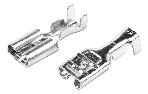 Terminal De Engarzado Hembra Con Pala, 200 Unidades, 6,3 Mm,