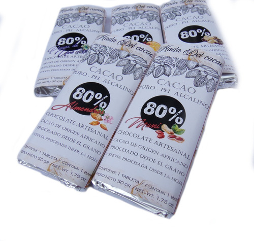 Imagen 6 de 8 de Pack Chocolate + Nibs Caju Keto Vegano Ceto +bandeja Regalo
