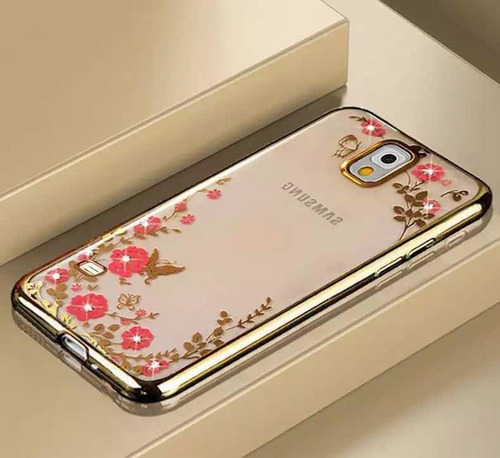 Funda Tpu Flores Strass Para Samsung Galaxy A7 A710 J5 J510