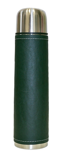 Imagen 4 de 7 de Equipo Matero Completo Set Verde Mate Madera Eco Cuero Kit