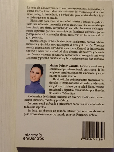 Cómo Recuperar La Salud Del Alma, Marina Palmer Carrillo (Reacondicionado)