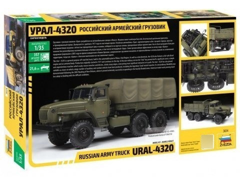 Russian Army Truck Ural 4320 By Zvezda # 3654