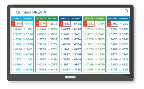 Sistema Resultados En Vivo Cartel Agencias Quiniela Santa Fe
