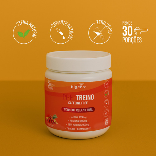 Pré-treino Sem Cafeína, Energia E Performance Sem Atrapalhar O Sono Bigens