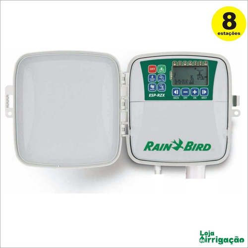 Imagem 2 de 4 de Controlador Rain Bird 4 Est. + 4 100-hv 1 + Sensor Chuva