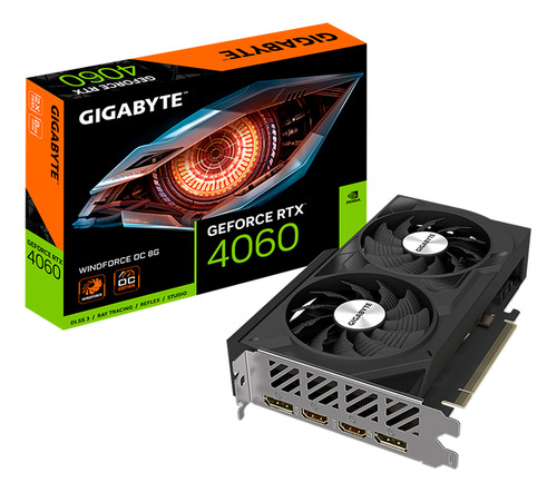 Tarjeta De Video Gigabyte Rtx 4060 Windforce Oc 8gb Gddr6