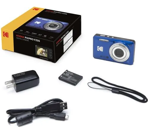 Câmera Digital Kodak Pixpro Fz55 16mp 1/2,3 Cmos 28mm Bl [u