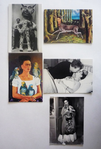 5 Tarjetas Postales Frida Kahlo Numero 2 