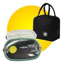 Comprar Kit Marmita Fitness Pote Com Bolsa Térmica Academia Trabalho