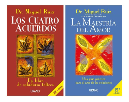 Cuatro Acuerdos + Maestria Del Amor - Ruiz - Urano 2 Libros