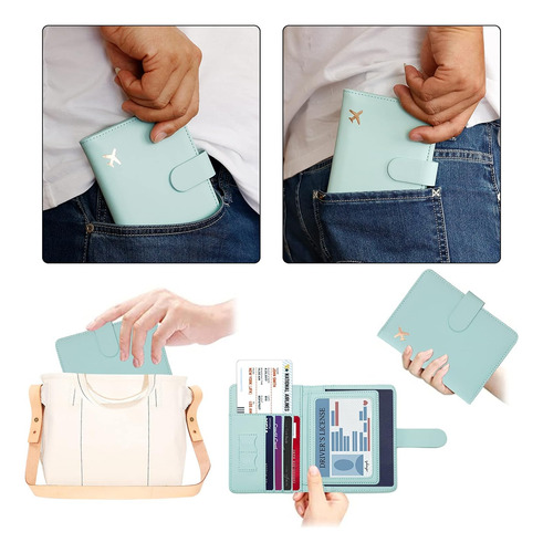 Paquete De 2 Fundas Para Pasaporte Melsbrinna, Funda Para...