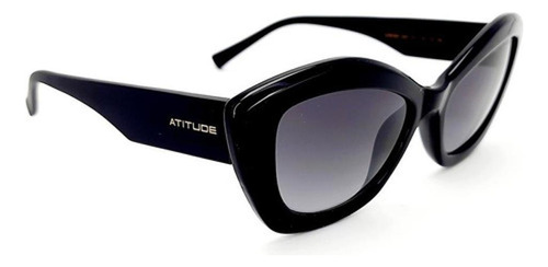 Óculos De Sol Atitude At8193 A01 Feminino Gatinho Preto