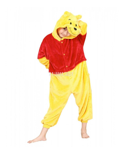 Pijama Mameluco Kigurumi Disfraz Winnie The Pooh Niños Kids