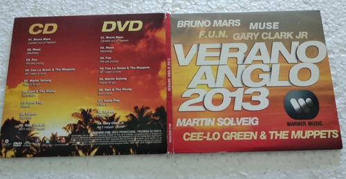 Bruno Mars, Muse, Fun, Verano Anglo 2013 / Cd + Dvd / Kktu 