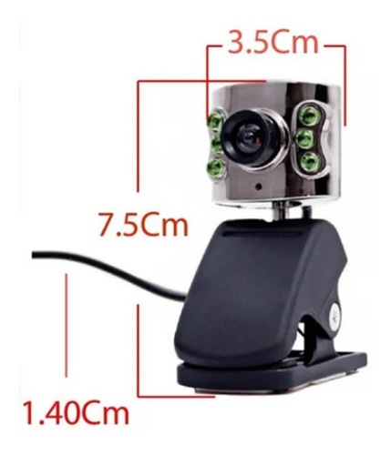 Camara Web 800 X 600 Pixel Vision Nocturna Led Microfono Usb