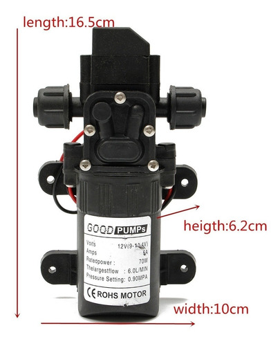 12 V Dc 220 V Ac 70 W 6a Diafragma De La Bomba De Agua Micro