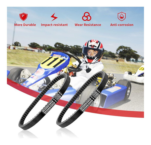 M Pack De 4 Correas De Transmisión For Go Kart Torque C...