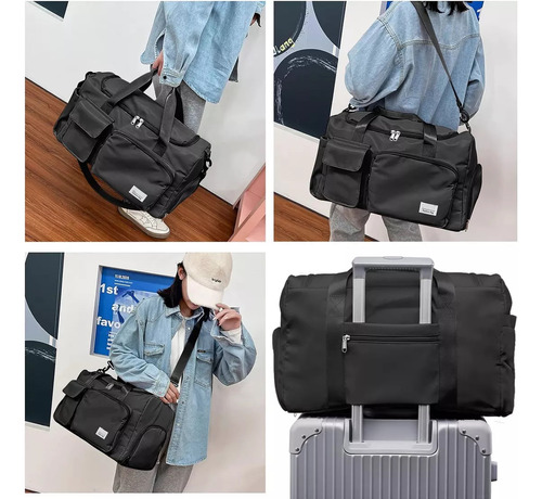 Bolsa De Gimnasio Impermeable De Gran Capacidad Con Comparti