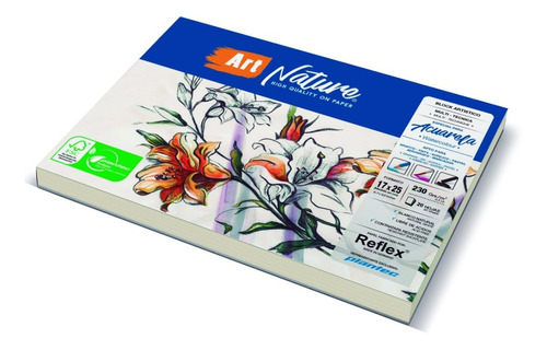 Papel Para Acuarela 17 X 25 Plantec X 20 H 13786 230 Gr