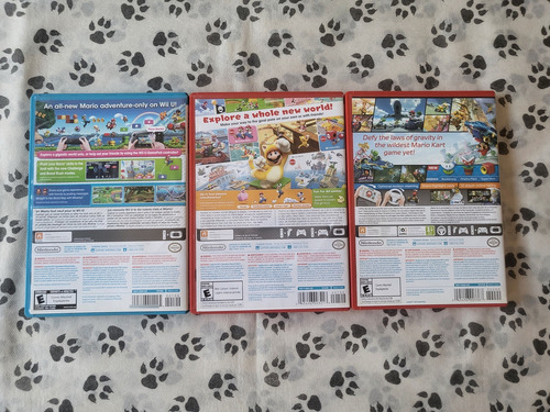 New Super Mario Bros + 3d World & Kart 8 Midia Fisica Wii U (Usado)