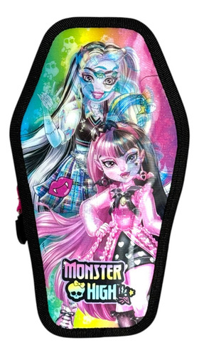 Kit Mochila Monster High Lapicera Primaria Original Ruedas Violeta Violeta