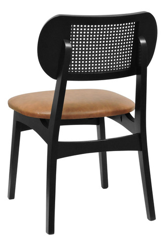 Cadeira Organik Corano Marrom Mescla - Preto