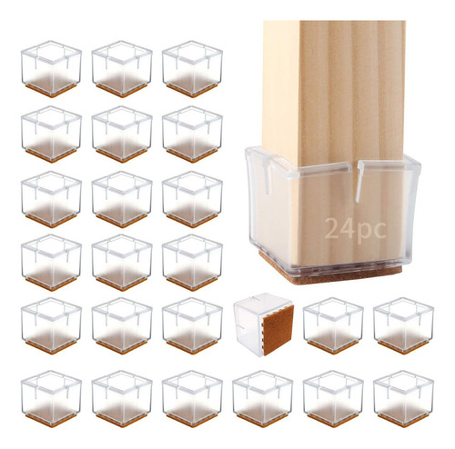 Protector Grueso De Silicona Para Patas De Muebles Y Sillas Color Blanco