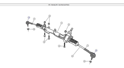 Terminal De Dirección Original Mopar Dodge Caliber 2007-2012