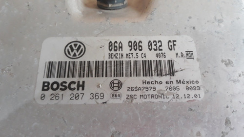 Computadora De Vw Beatle 2.0 At # 06a906032gf (Usado)