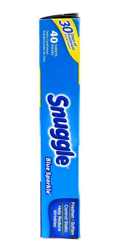 Imagen 3 de 6 de Tollas Para Secadora Suavizante De Telas Snuggle Blue 40 Pza