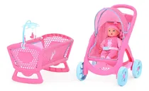 Comprar Carriolita Sweet Prinsel Unicornio Elite 4060 Con Muñeca Color Rosa