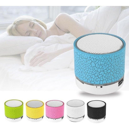 Mini Parlante De Luces Led Con Bluetooth Radio Fm - Usb-mini