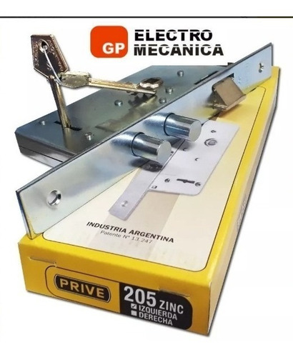 Imagen 2 de 8 de Cerradura Prive 205 Simil Kallay 4002 Trabex 6625 Dos Pernos