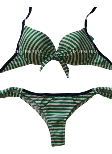 Malla Bikini Rayas Con Nudo T85 Al T120