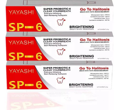Paquete De 3 Pastas Dentales Blanqueadoras Probióticas Sp6 1